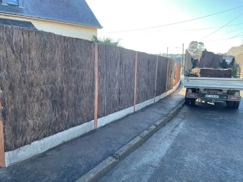 Palissade en brande de bruyère – Jardin de particulier