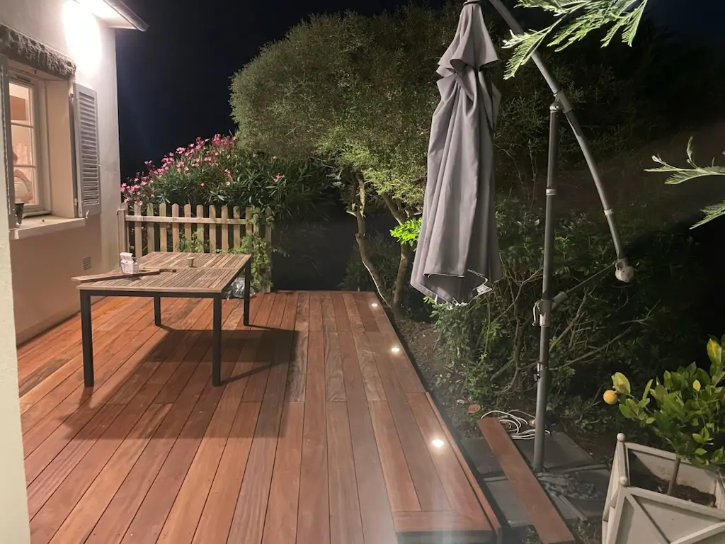 Terrasse en bois exotique – Maison de particulier